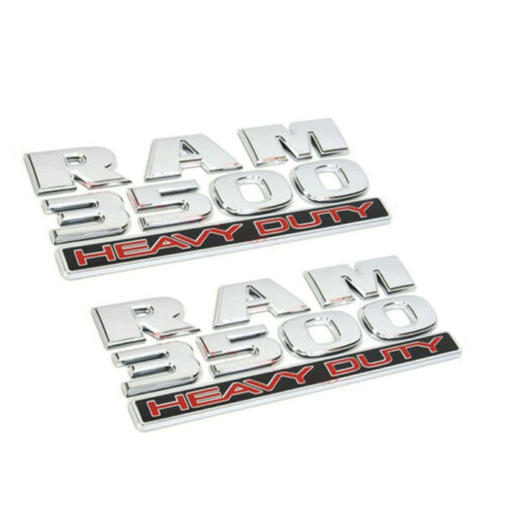 Chrome Dodge RAM 3500 Heavy Duty Emblem Badge 3D LOGO Letter Namplate ...