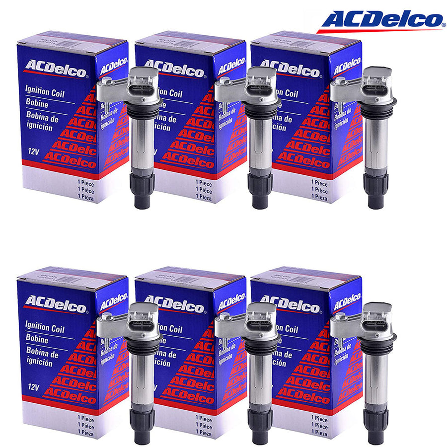 ACDelco Ignition Coil D515C C1555 GN10494 D597A for Cadillac Chevrolet set of 6