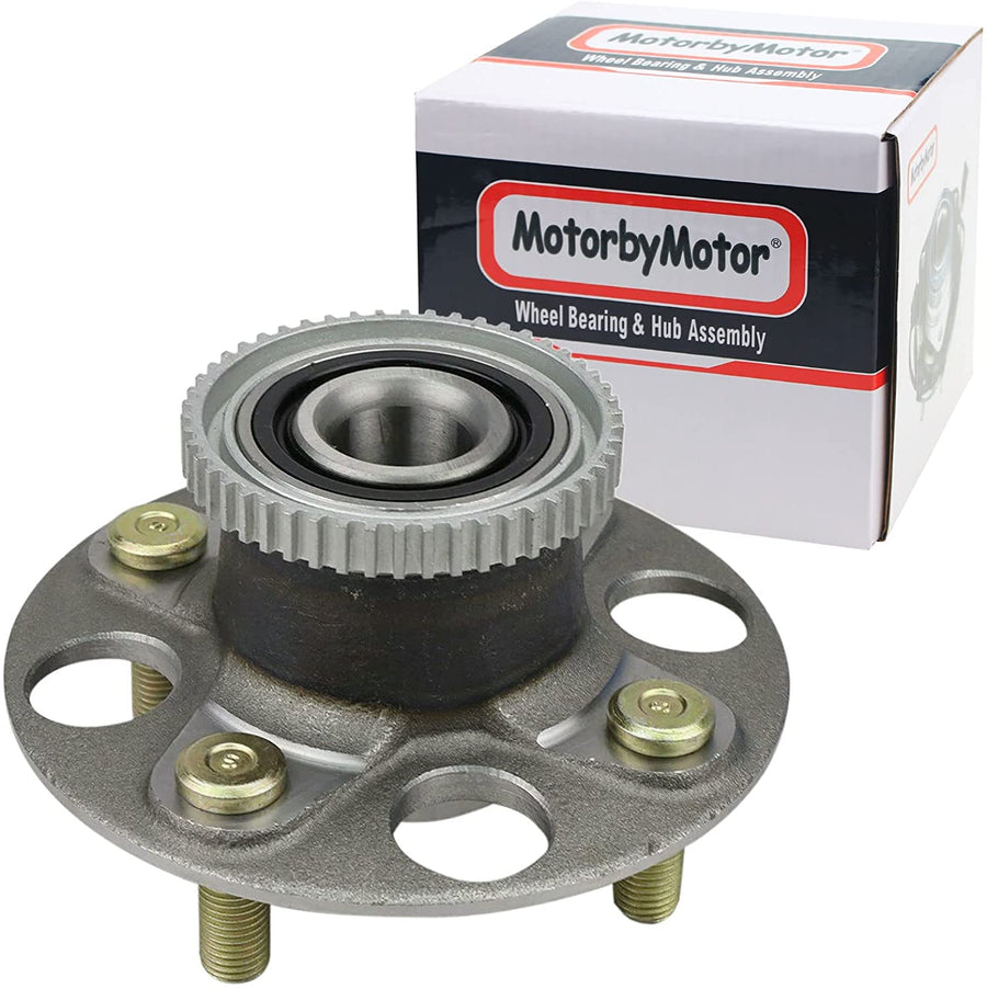 MotorbyMotor 512264 Rear Wheel Bearing and Hub Assembly with 4 Lugs Fits for Honda Insight 2000-2006 Hub Bearing Assembly (ABS Models ONLY)