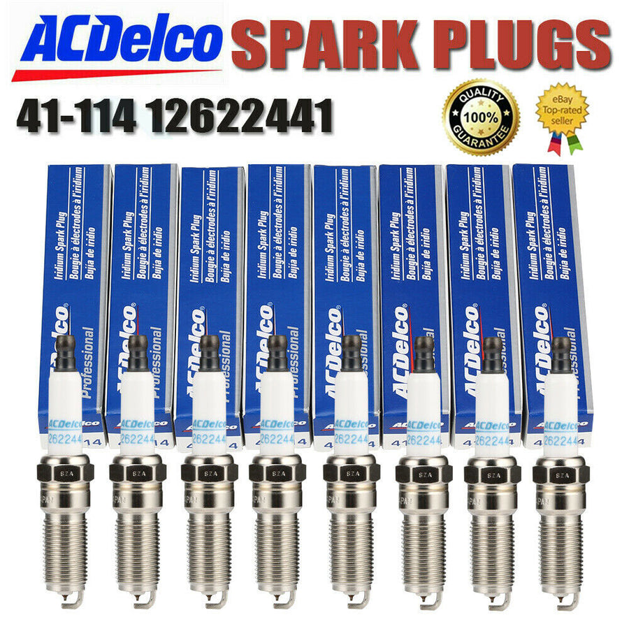 ACDELCO 41-114 12622441 Iridium Spark Plugs Fits For Cadillac Chevrolet GMC 8PCS