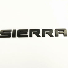 Load image into Gallery viewer, GMC Sierra Emblems Rear Tailgate letter Nameplate Matte Black