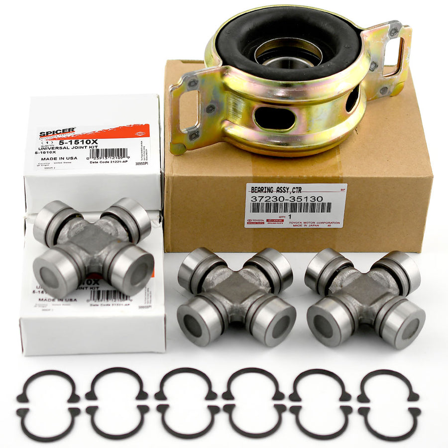 OEM Spicer Driveshaft Center Bearing & U-Joints Kit for Tacoma T100 37230-35130