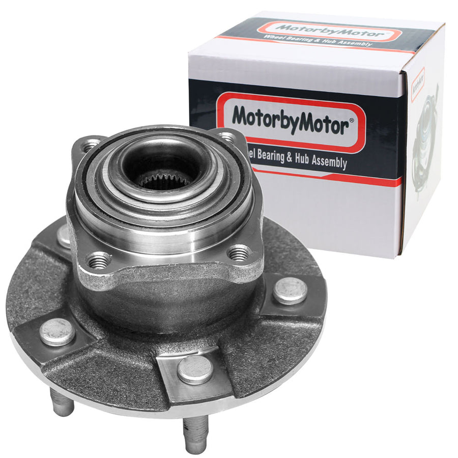 MotorbyMotor 512230 Rear Wheel Bearing and Hub Assembly Fits for  2005 Chevy Equinox, 2006 Pontiac Torrent, 2002-2007 Saturn Vue [5 Lug Non-ABS]