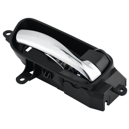 Front or Rear Right Side Interior Door Handle Fits for 13-17 Nissan Altima Pathfinder, 15 Nissan Titan, 15 Nissan Armada, 15-17 Nissan Murano Inside Car Door Handle (Chrome with Black Backing)