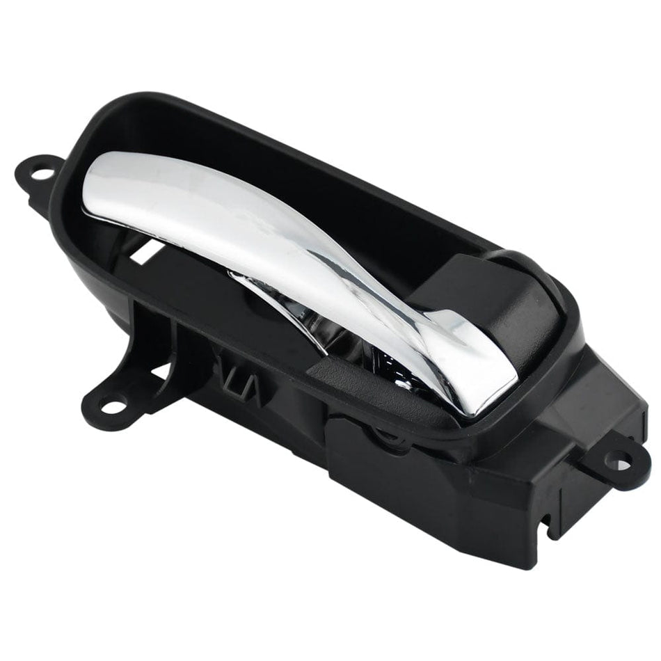 Front or Rear Right Side Interior Door Handle Fits for 13-17 Nissan Altima Pathfinder, 15 Nissan Titan, 15 Nissan Armada, 15-17 Nissan Murano Inside Car Door Handle (Chrome with Black Backing)
