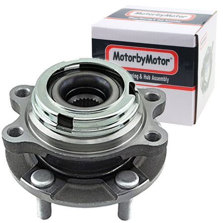 MotorbyMotor Front Wheel Bearing for Infiniti FX45 FX50 G37 M35 M37 M45 M56 Q40 Q50 Q60 Q70 Q70L QX50 QX70 Wheel Hub w/5 Lugs, AWD, 513335