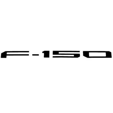 Ford F-150 Tailgate Letters Insert - Matte Black Emblem Decal for Rear Truck