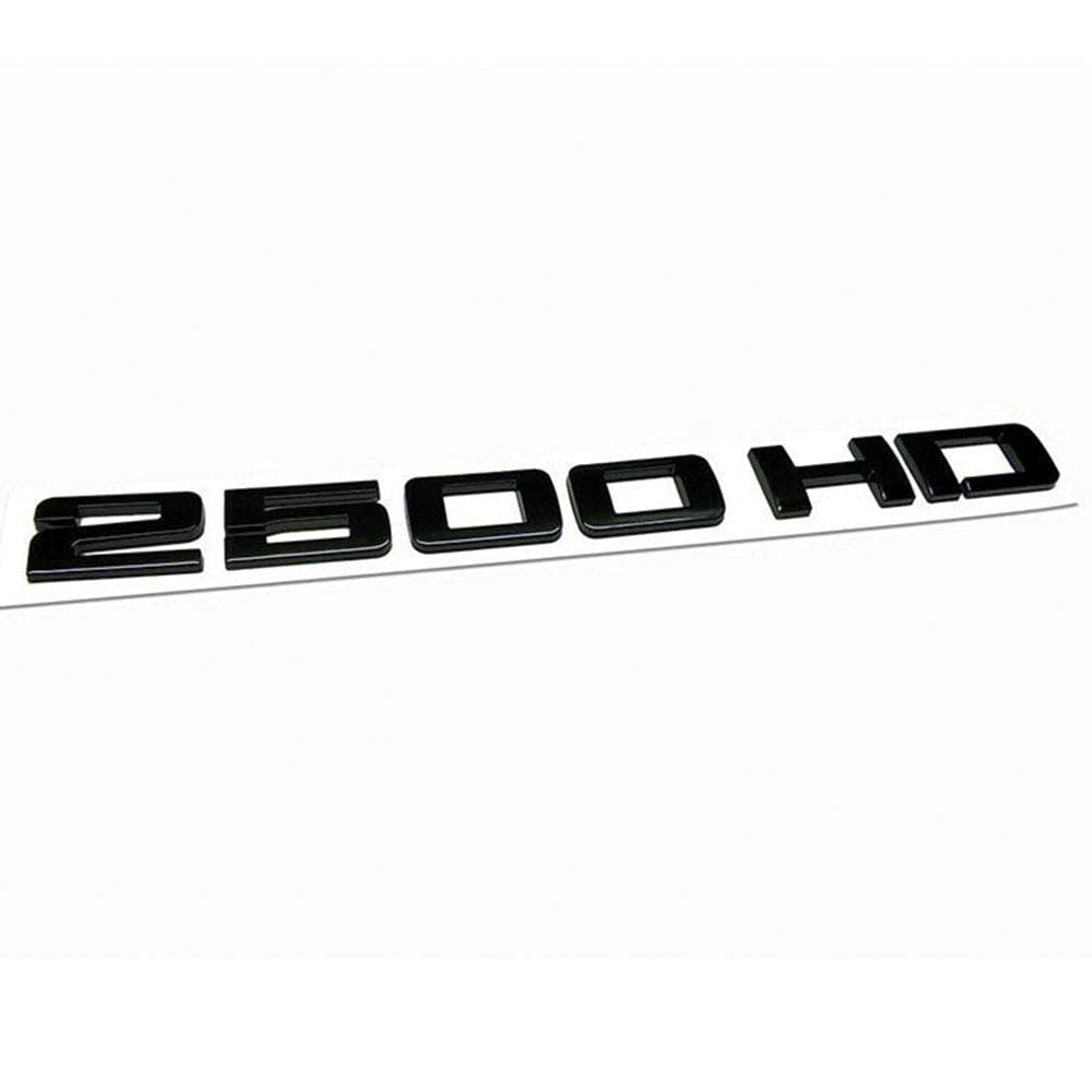 GMC Sierra 2500HD Emblems - 2500HD Letter Glossy Black
