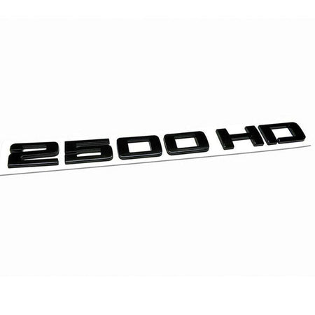 GMC Sierra 2500HD Emblems - 2500HD Letter Glossy Black