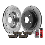 334mm Rear Coating Brake Rotors & Ceramic Pad For 1999-2003 Navigator Blackwood Expedition