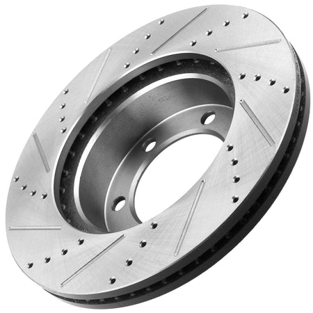 330mm Rear Drilled Slotted Disc Brake Rotors For Chevrolet Cadillac GMC Yukon