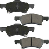 4X Front Ceramic Disc Brake Pads For 2001-2007 Dodge Caravan Grand Carvan