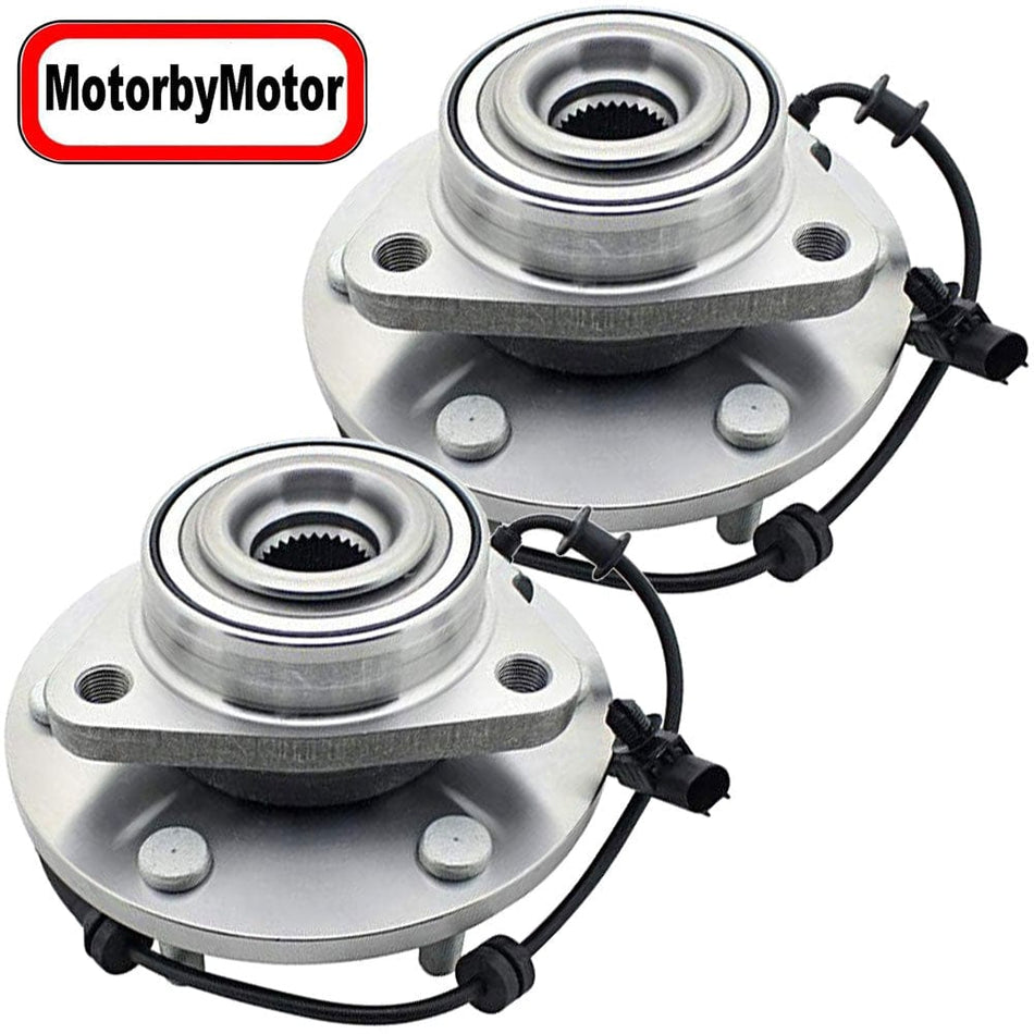Front Wheel Bearing Fit Nissan Armada, Nissan Titan 2012-2015 Wheel Hub w/ABS 6 Lugs, 4WD, 515155 (2 Pack)