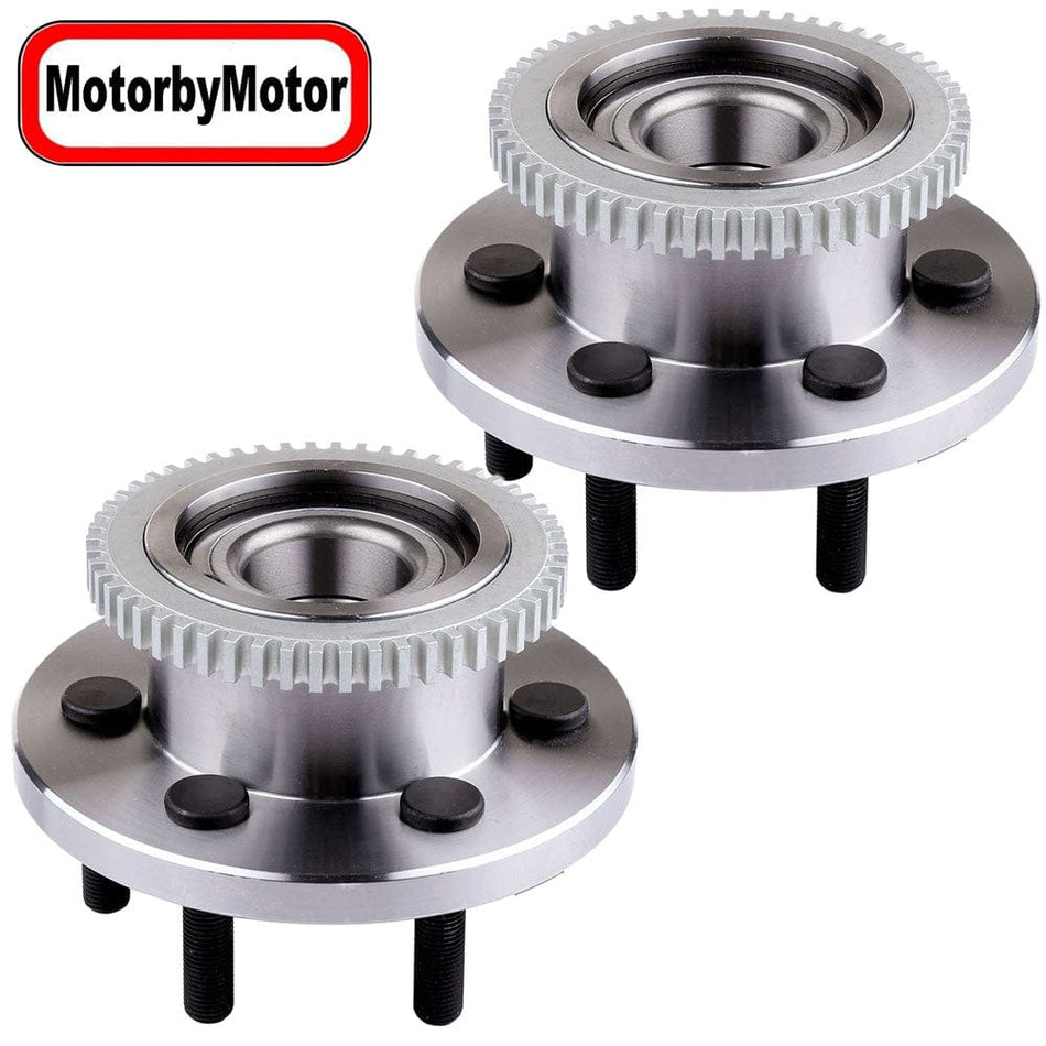 Front Wheel Bearing Fit 1997-2004 Dodge Dakota, 1999-2003 Dodge Durango Wheel Hub 6 Lugs, RWD, w/AB, 515033 (2 PACK)