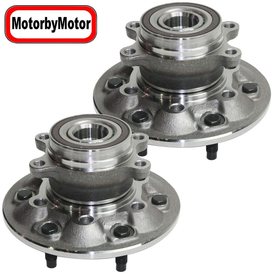 Front Wheel Bearing Fit 2009-2012 GMC Canyon, Chevrolet Colorado Wheel Hub 6 Lugs, w/ABS-515121 (2 Pack)
