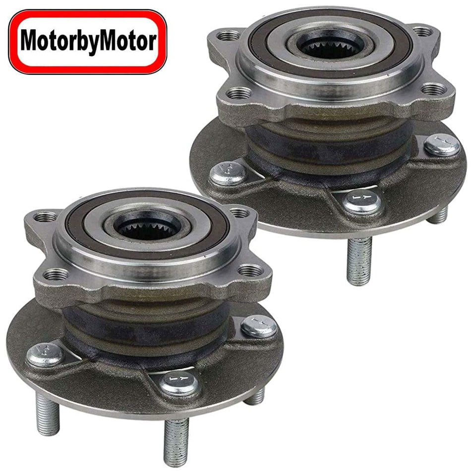 MotorbyMotor Rear Wheel Bearing for Mitsubishi Lancer, Mitsubishi Outlander/Outander Sport Wheel Hub w/5 Lugs, w/ABS 512382  (2 PACK)