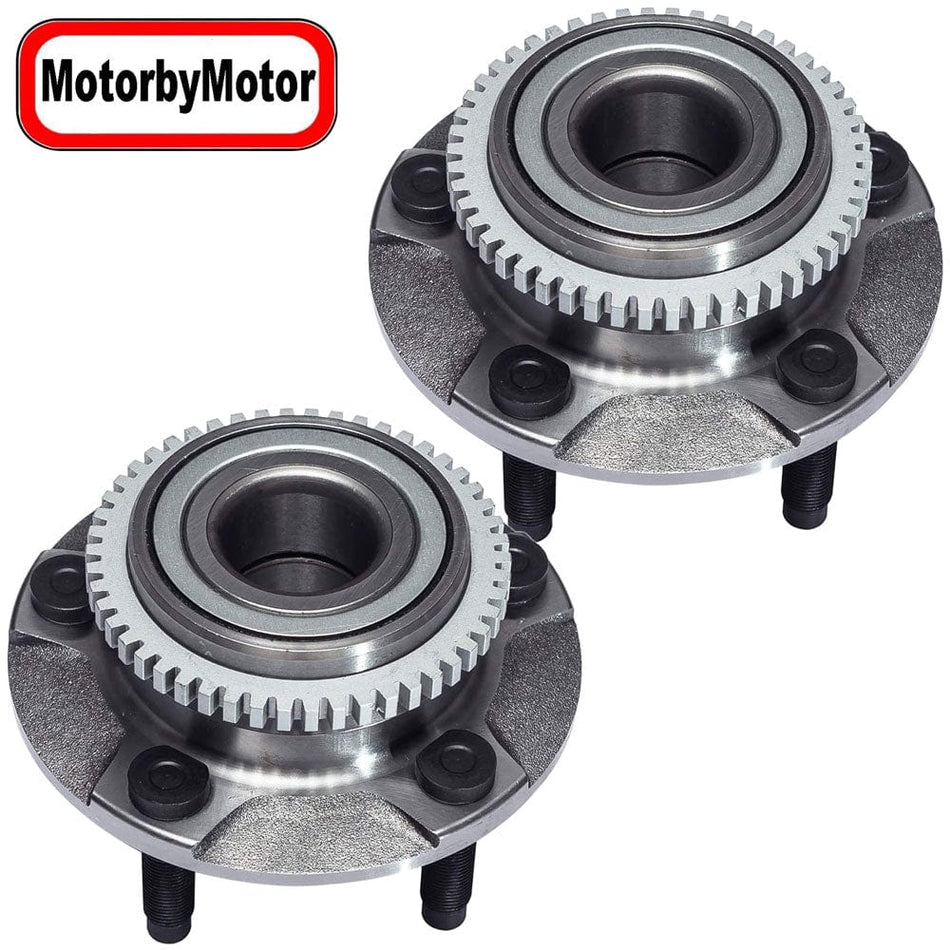 MotorbyMotor 513115 Front Wheel Bearing & Hub Assembly Fits for  Ford Mustang 1994 1995 1996 1997 1998 1999 2000 2001 2002 2003 2004 Wheel Hub w/5 Lug w/ABS - 2 PACK