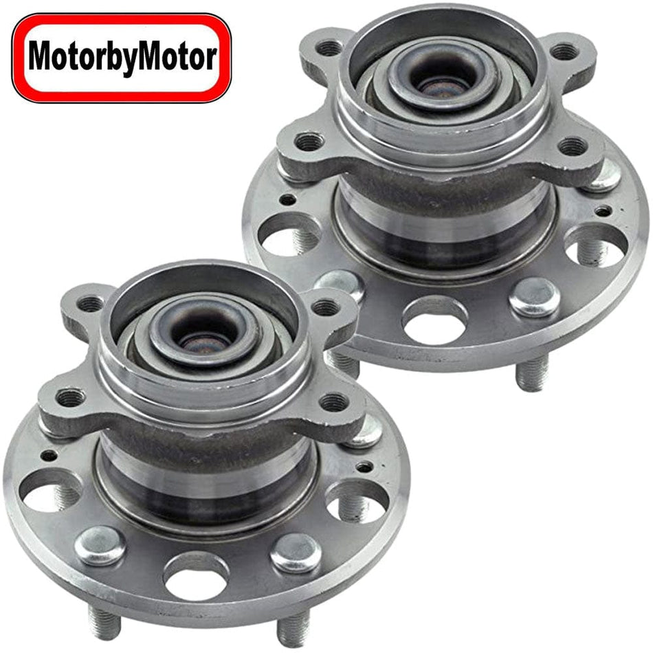 MotorbyMotor 512410 Rear Wheel Bearing & Hub Assembly Fits for Hyundai Elantra 2008 2009 2010 Wheel Hub w/5 Lugs (2 PACK)