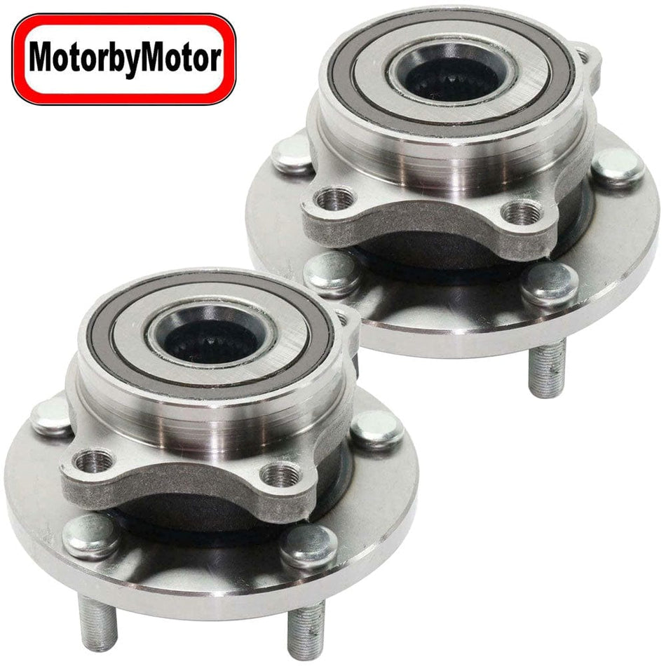 Front Wheel Bearing for 2007 Subaru Impreza, 2015-2019 Subaru WRX, 2016-2019 Subaru WRX STI Wheel  Hub w/5 Lugs-513358 (2 Pack)