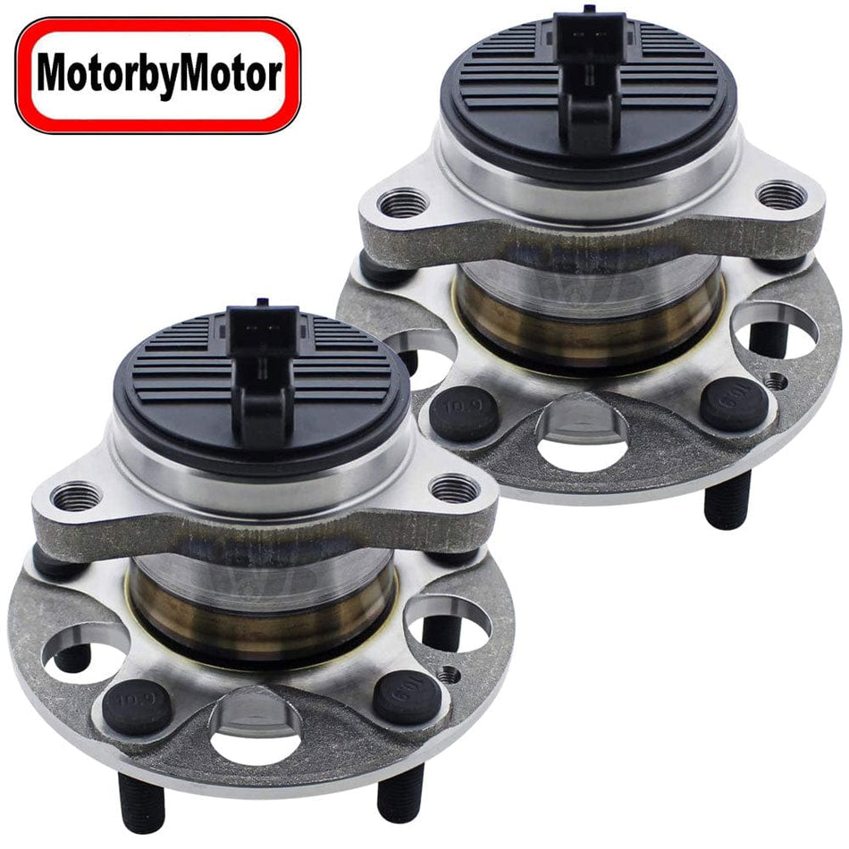MotorbyMotor 512635 Rear Wheel Bearing & hub Assembly Fits for Hyundai Elantra, Hyundai Ioniq, Kia Niro Wheel Hub w/5 Lugs (2 PACK)