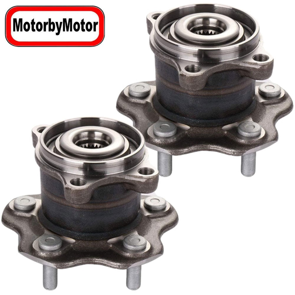 Rear Wheel Bearing for 2011-2014 Nissan Juke, 2008-2013 Nissan Rogue Wheel Hub Assembly w/5 Lugs AWD 512373 (2 PACK)