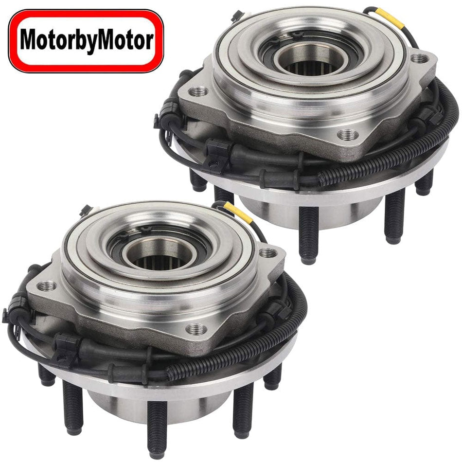 Front Wheel Bearing Fit 2011-2016 Ford F-250 F-350 Super Duty Wheel Hub 8 Lugs 4WD, 515130 (2 PACK)