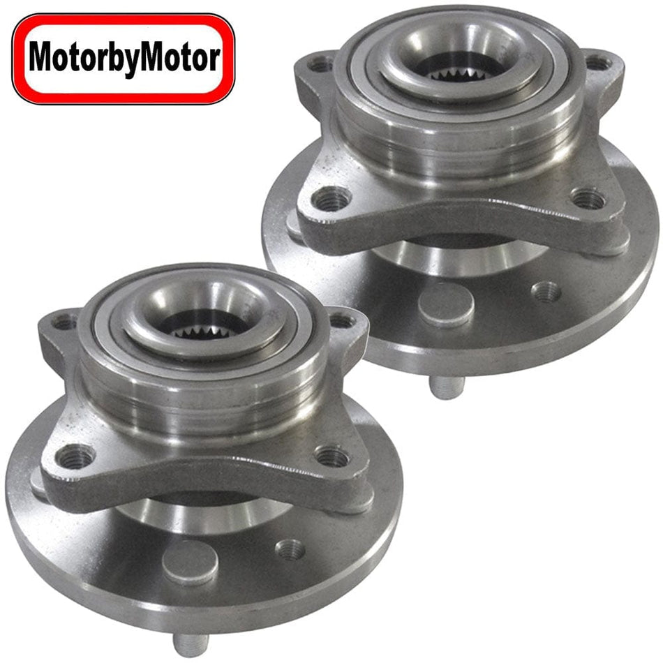 Front Wheel Bearing Fit Land Rover LR3, Land Rover LR4, Land Rover Range Rover Sport Wheel Hub w/5 Lugs, 515067 (2 Pack)
