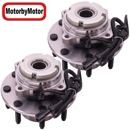 MotorbyMotor 515075 Front Wheel Bearing & Hub Assembly Fits for 1999 Ford F-250 Super Duty, 1999 Ford F-350 Super Duty  Wheel Hub w/8 Lugs [w/ABS 4WD 4x4] - 2 PACK