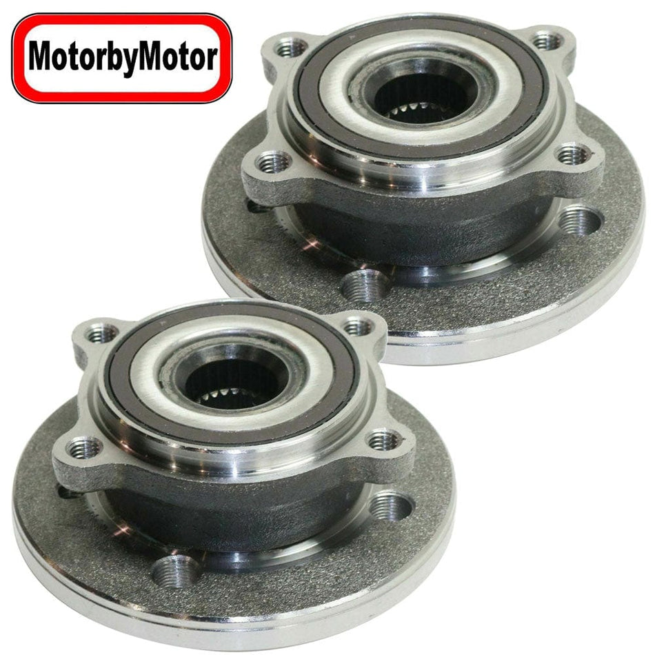 Front Wheel Bearing Fit Mini Cooper 2007-2015 w/5 Lugs Hub Bearing, 2WD FWD, 513309 (2 PACK)