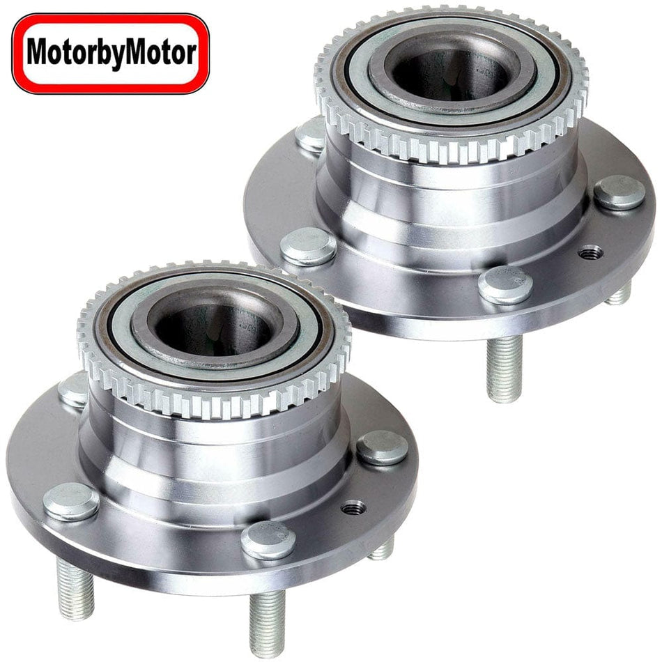 Wheel Bearing Fit Ford Fusion, Mercury Milan, Lincoln MKZ, Mazda 6, Lincoln Zephyr Hub, w/ABS 5 Lugs Wheel Hub, 512271 (2 PACK)