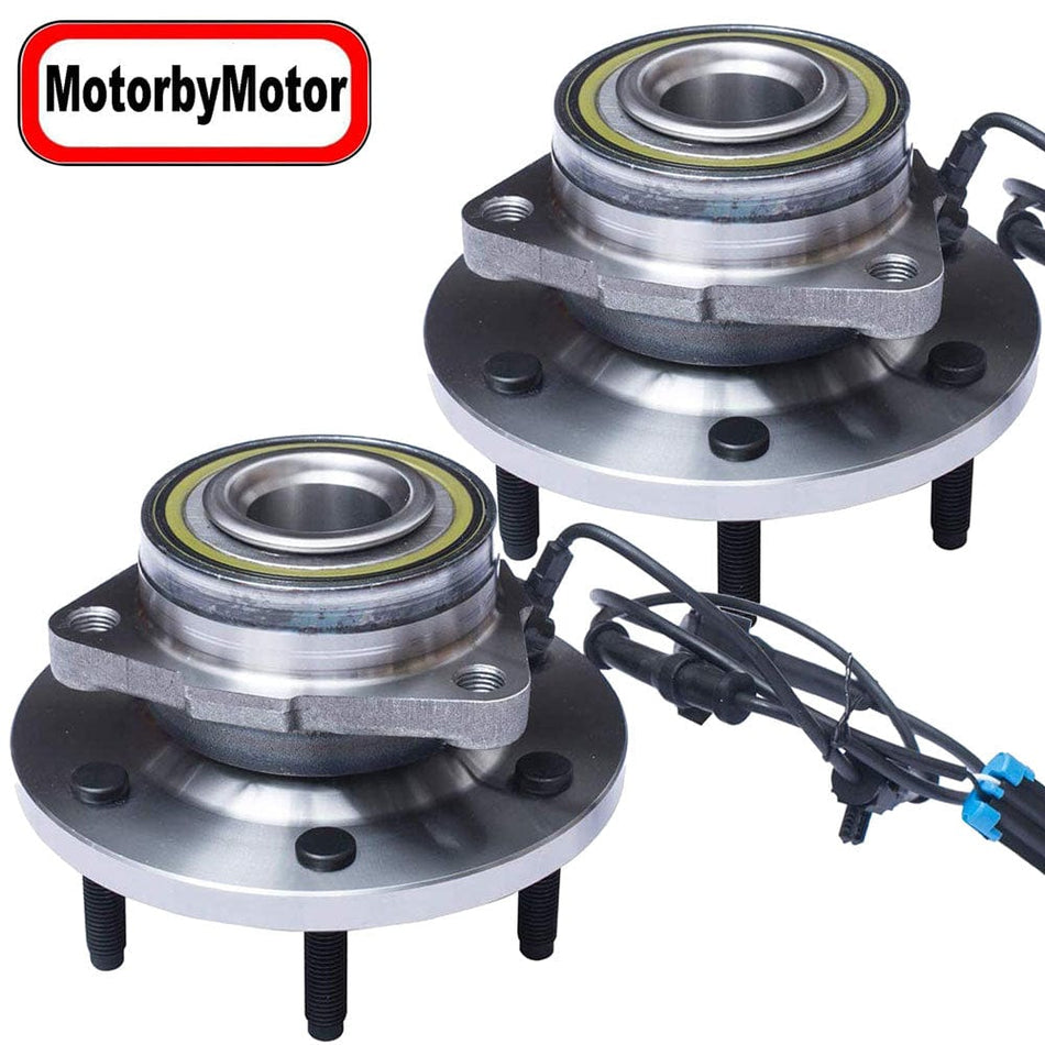 Front Wheel Bearing for 2006-2008 Hummer H3 Hub Wheel Hub w/ABS, 6 Lugs, 515093 (2 PACKs)