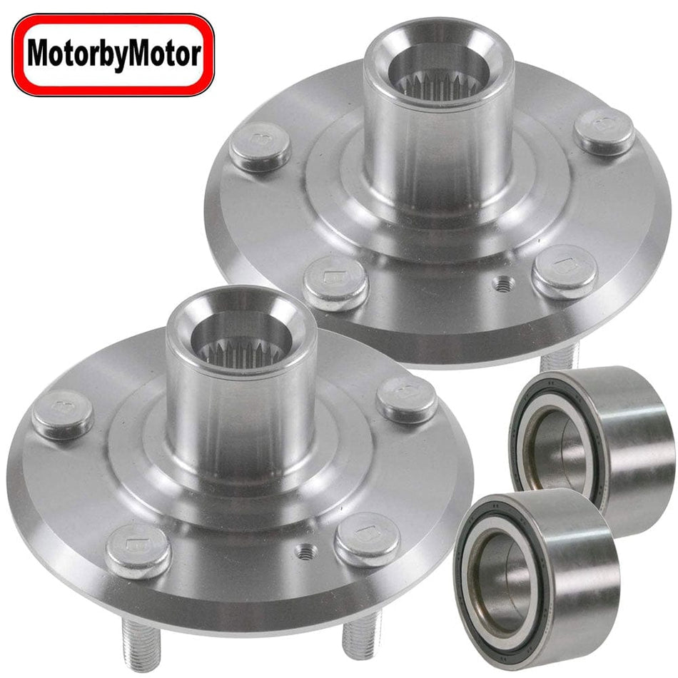 Front Wheel Bearing Fit Acura CL MDX RSX TL, Honda Accord CR-V Element Pilot Wheel Hub w/5 Lugs, 930 450 510050 (2 Pack)