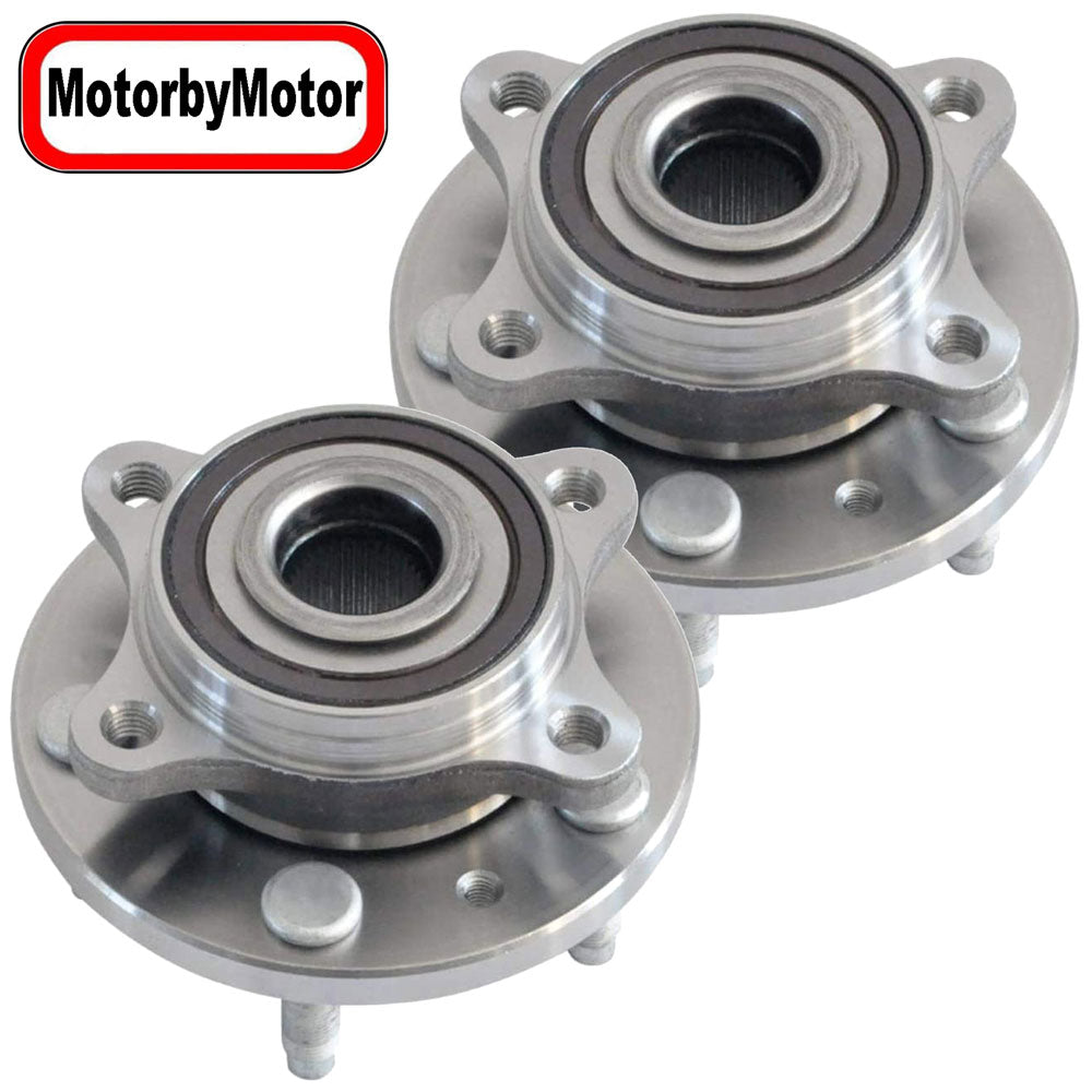 MotorbyMotor 513223 Front Wheel Bearing for Ford Five Hundred/Freestyle/Taurus/Taurus X, Mercury Montego/Sable-w/5 Lugs, w/ABS-2PK