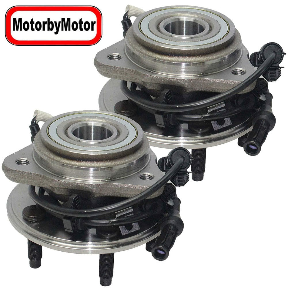 Front Wheel Bearing Fit Ford Explorer, Ford Explorer Sport, Explorer Sport TRAC, Mercury Mountaineer Wheel Hub 5 Lugs, w/ABS 4WD, 515003 (2 Pack)