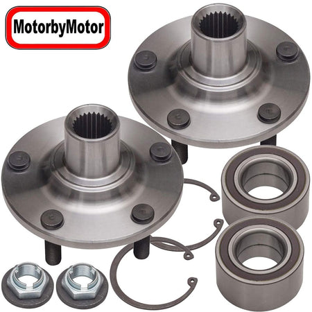 MotorbyMotor 518519 Front Wheel Bearing & Hub Assembly fit for 2010-2013 Ford Transit Connect Wheel Hub w/5 Lugs - 2 PACK