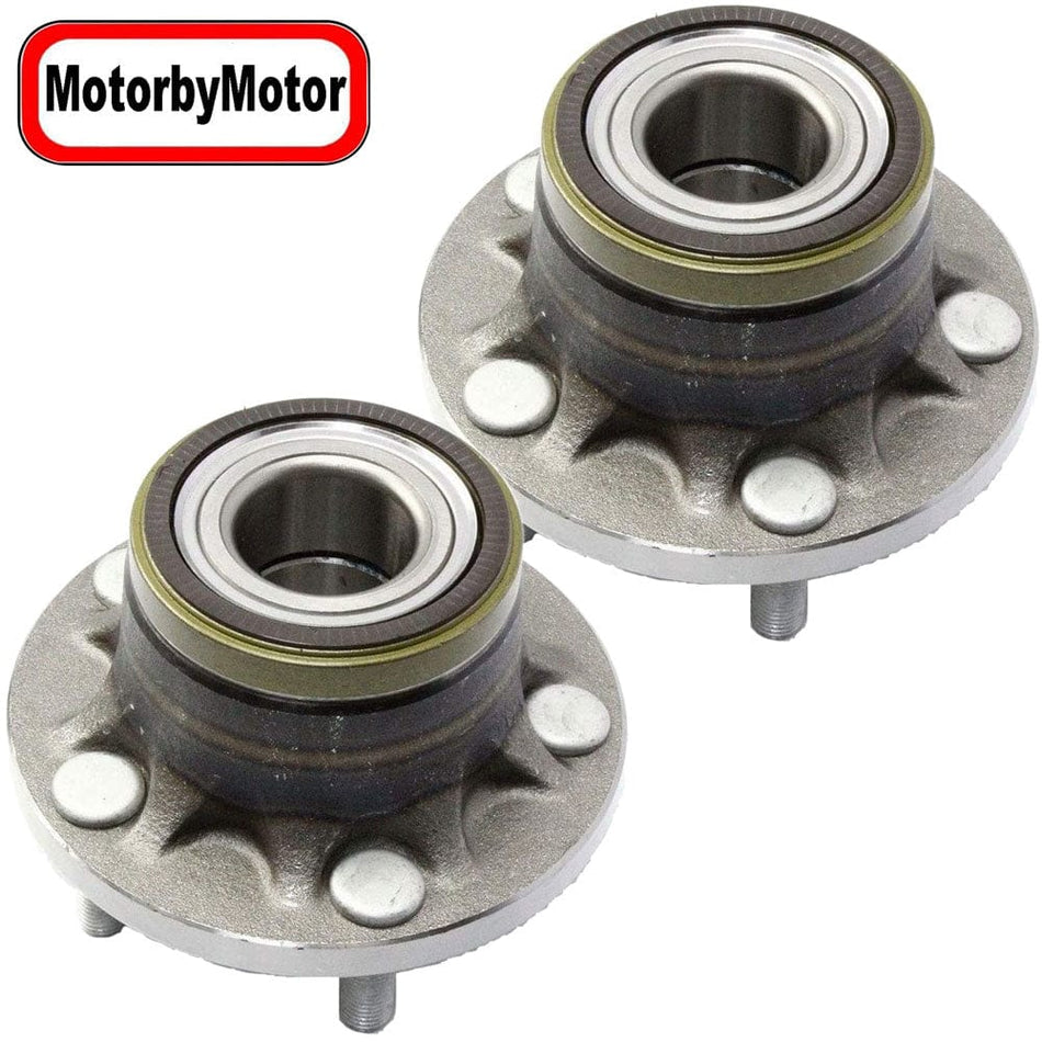 Rear Wheel Bearing & Hub Assembly Fits for 2010 2011 2012 2013 Ford Transit Connect Wheel Hub w/5 Lugs, w/ABS-512439 - 2 PACK