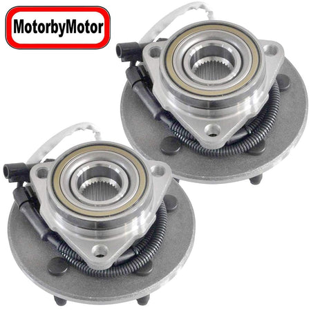Front Wheel Bearing Fit 2004 Ford F-150 Heritage, 2000-2004 Ford F-150 Wheel Hub w/5 Lugs, w/ABS 4WD,515029 (2 Pack)