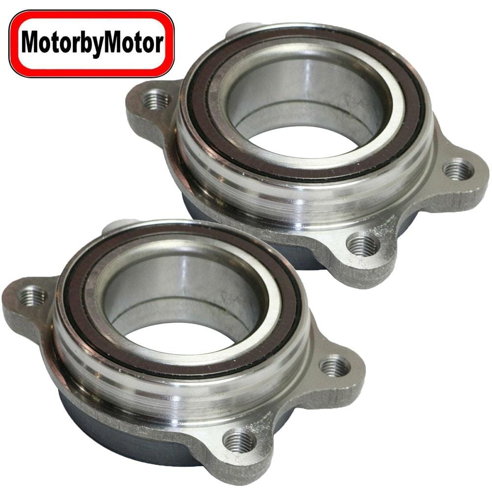 MotorbyMotor 513301 Front Wheel Bearing and Hub Assembly Fit for Audi A4 Quattro A4 Q5 S5 S4 A7 A8 allroad S6 SQ5 A5 A6 RS5 RS7 S7 S8 Low-Runout OE Directly Replacement Hub Bearing w/ABS-2 Pack