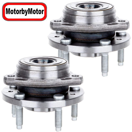 MotorbyMotor 513156 Front Wheel Bearing & Hub Assembly Fits for 1999 2000 2001 2002 2003 Ford Windstar w/5 Lugs - 2 PACK