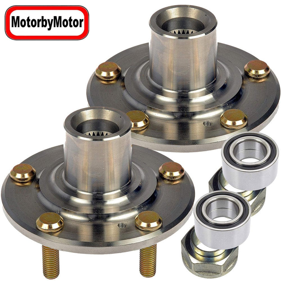 Front Wheel Bearing Fit 2012-2015 Honda Civic, 2013-2018 Acura ILX Hub Bearing w/5 Lugs, 930 455 510111 (2 Pack)