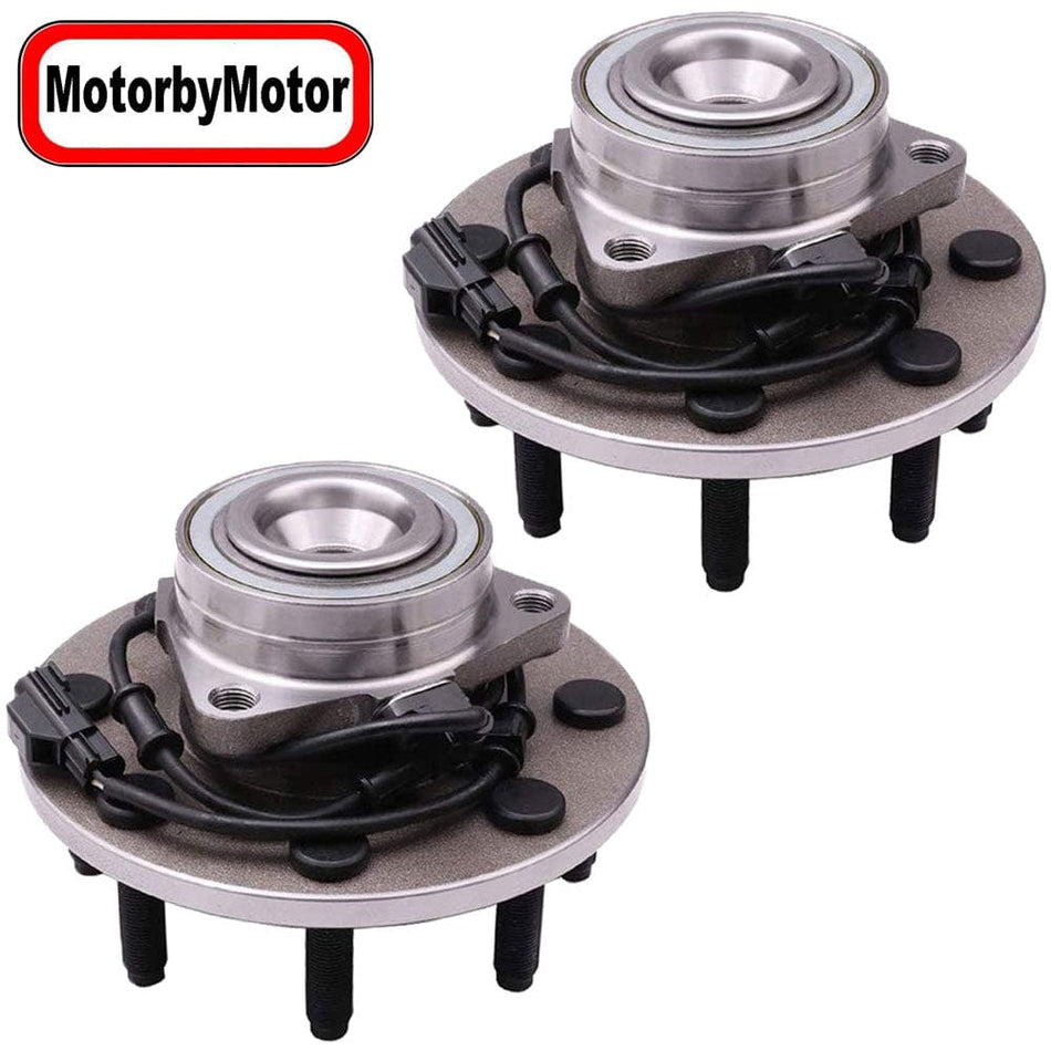 Front Wheel Bearing Fit 2003-2005 Dodge Ram 3500 Pickup Dodge Ram 2500 Pickup Wheel Hub w/ABS 8 Lugs 2WD RWD, 515089 (2 Pack)