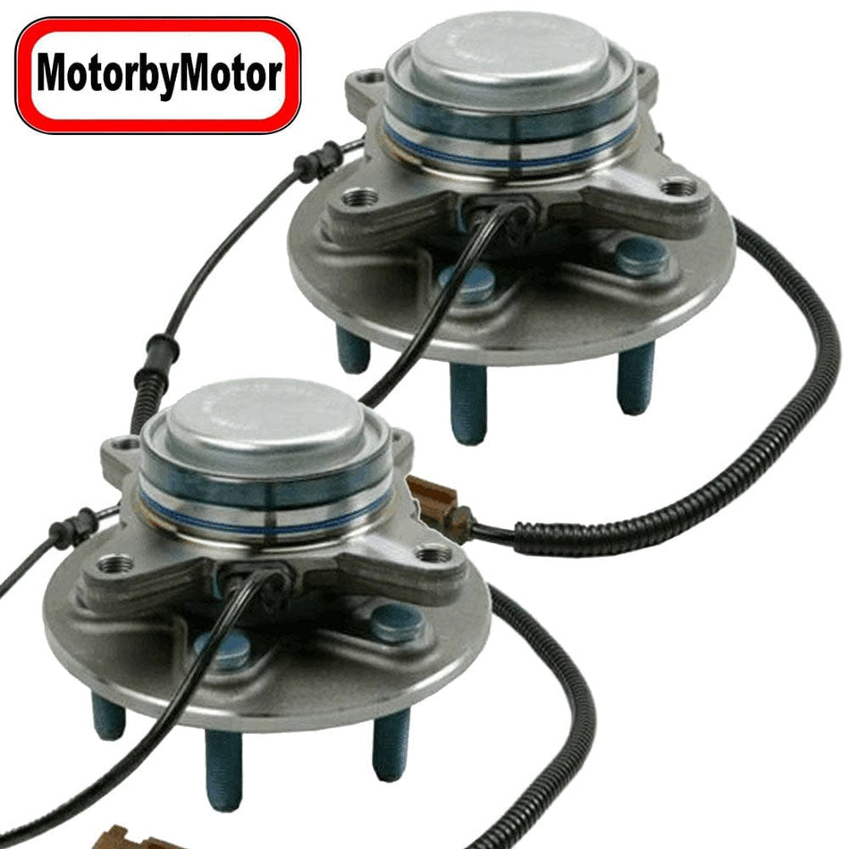 MotorbyMotor Front Wheel Bearing Fit Fit 2015-2019 Ford F-150 Wheel Hub with 6 Lugs, 2WD, RWD, 515170 (2 Pack)