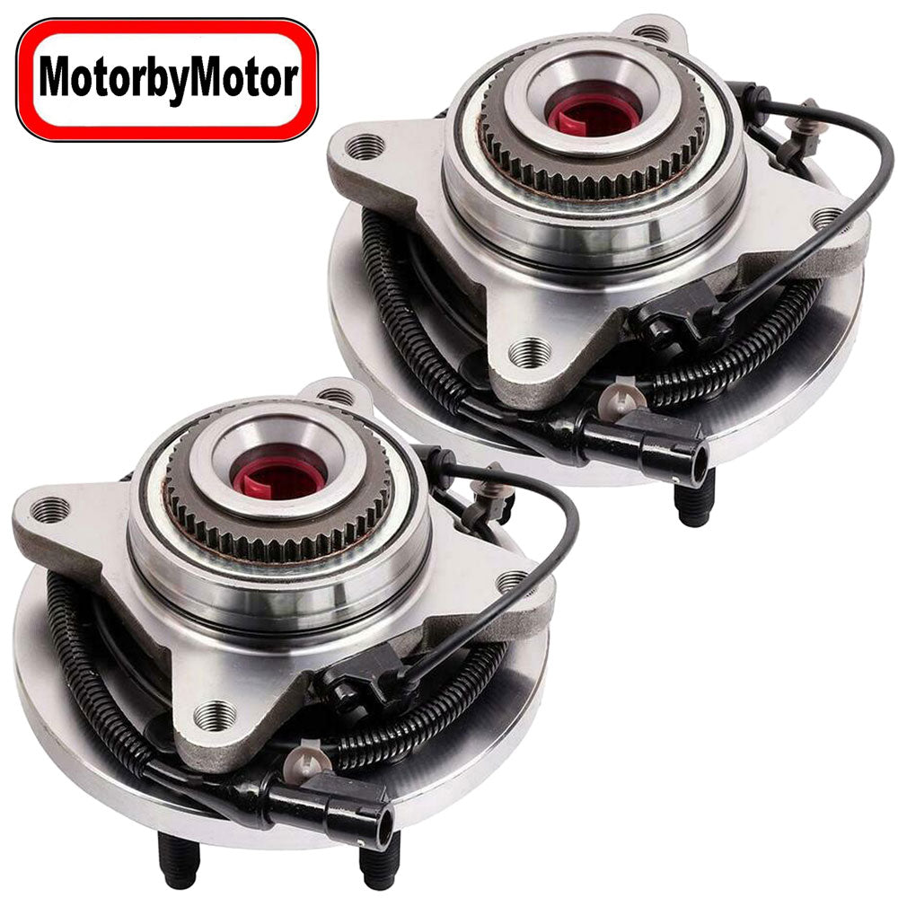 Front Wheel Fit 2009 2010 Ford F-150 Wheel Hub  w/ABS 6 Lugs, 4WD, 515119 (2 Pack)