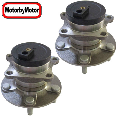 MotorbyMotor 512349 Rear Wheel Bearing Hub Assembly for Mazda CX-7 2007-2012 Wheel Hub w/5 Lugs(2WD FWD, w/ABS) - 2 PACK