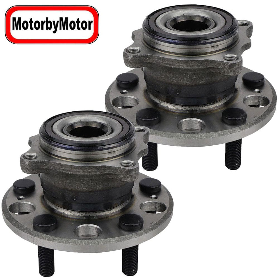 MotorbyMotor Rear Wheel Bearing Fit 2005-2012 Acura RL, 2009-2013 Acura TL Wheel Hub w/ABS, 5 Lugs AWD-512321 (2 Pack)