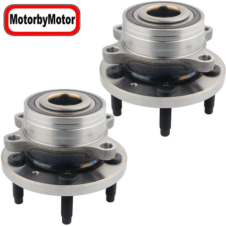 MotorbyMotor Front/Rear Wheel Bearing Fit 2011-2018 Ford Explorer, 2013-2019 Ford Police Interceptor Utility Wheel Hub w/5 Lugs, 512460 (2 Pack)