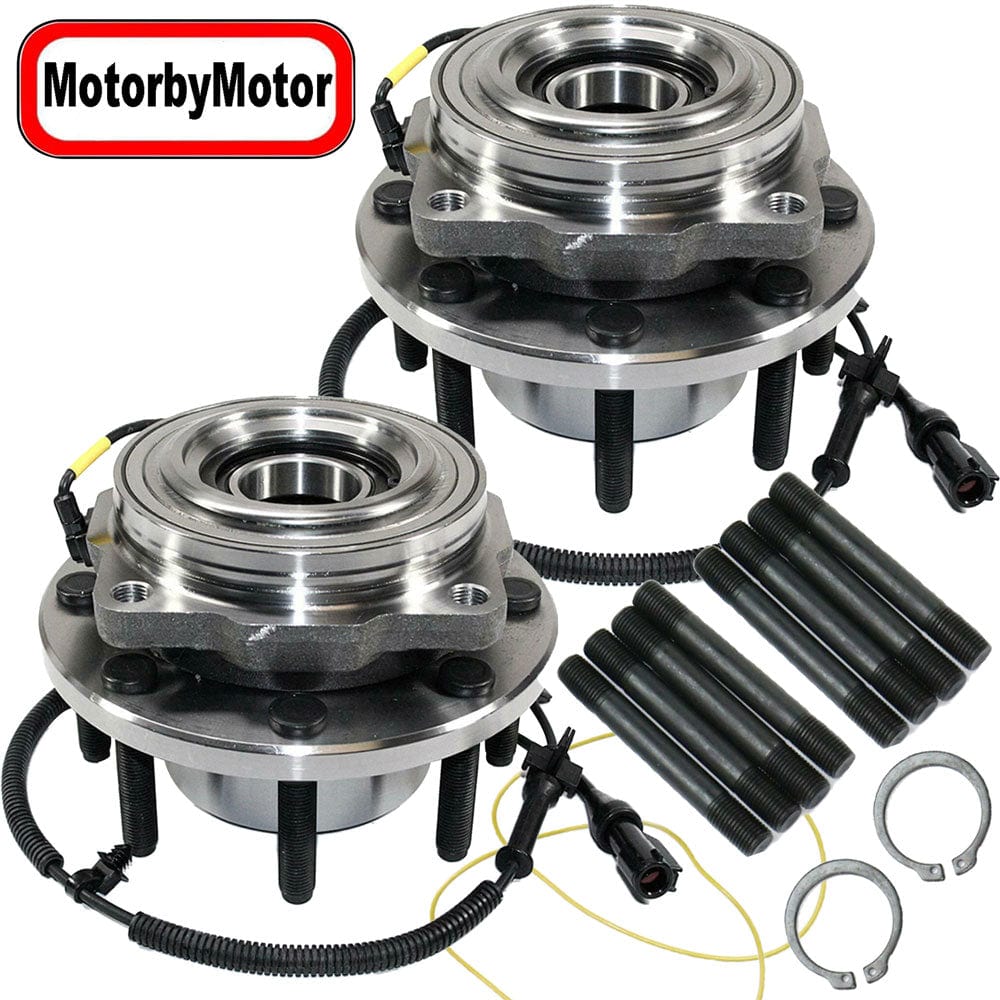 Front Wheel Bearing Fit Ford F-250 F-350 F-450 F-550 Super Duty Wheel Hub  w/ABS w/8 Lugs, 4WD, 515081 (2 PACK)
