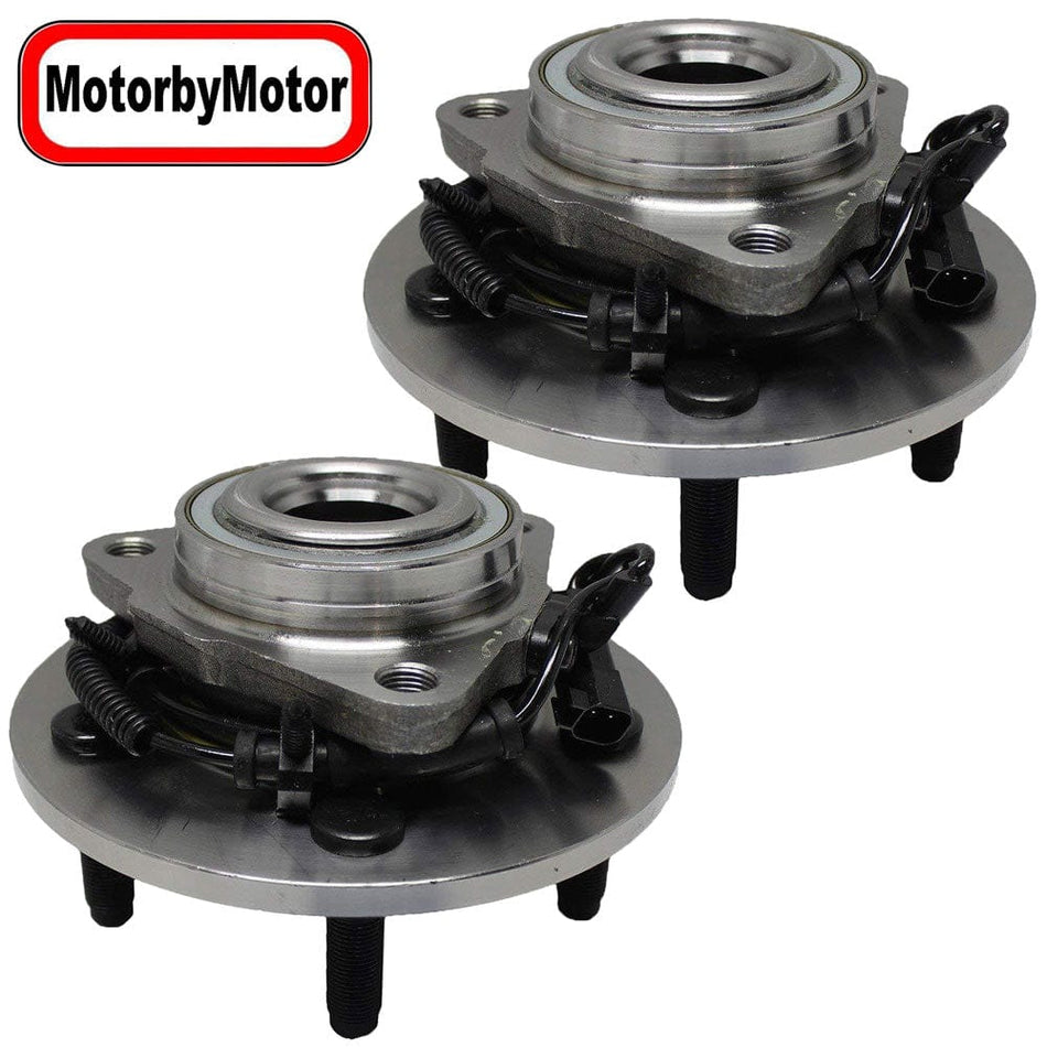 Front Wheel Bearing Fit 2009 2010 2011 Dodge Ram 1500 , w/ABS 5 Lugs Wheel Hub 4WD，515126 (2 PACK)