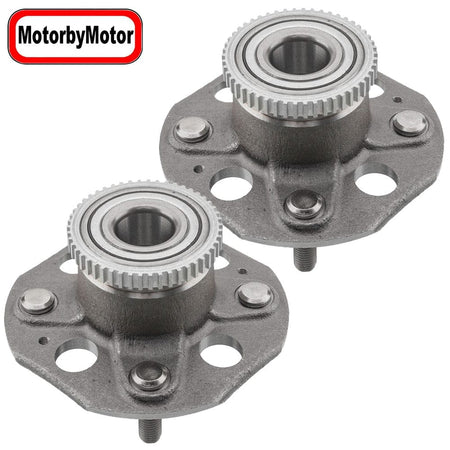 MotorbyMotor Rear Wheel Bearing Fit 1998-2002 Honda Accord Wheel Hub w/ABS 2WD FWD, 4 Lugs, 512178 (2 Pack)