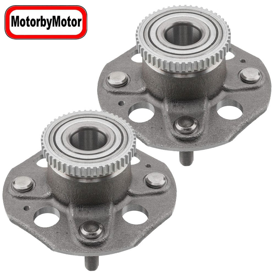 MotorbyMotor Rear Wheel Bearing Fit 1998-2002 Honda Accord Wheel Hub w/ABS 2WD FWD, 4 Lugs, 512178 (2 Pack)